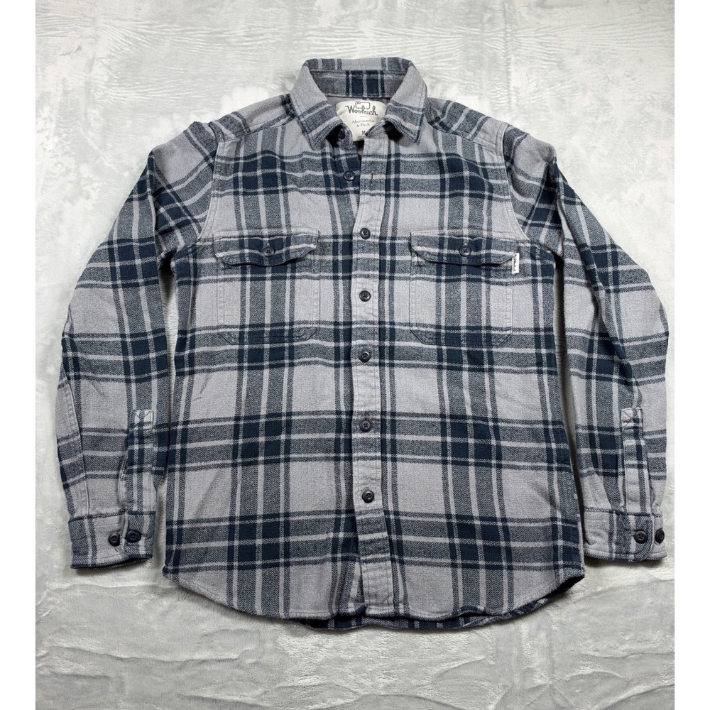 Woolrich x Abercrombie & Fitch Men's M Flannel Shirt 2014 Plaid Heritage Outdoor